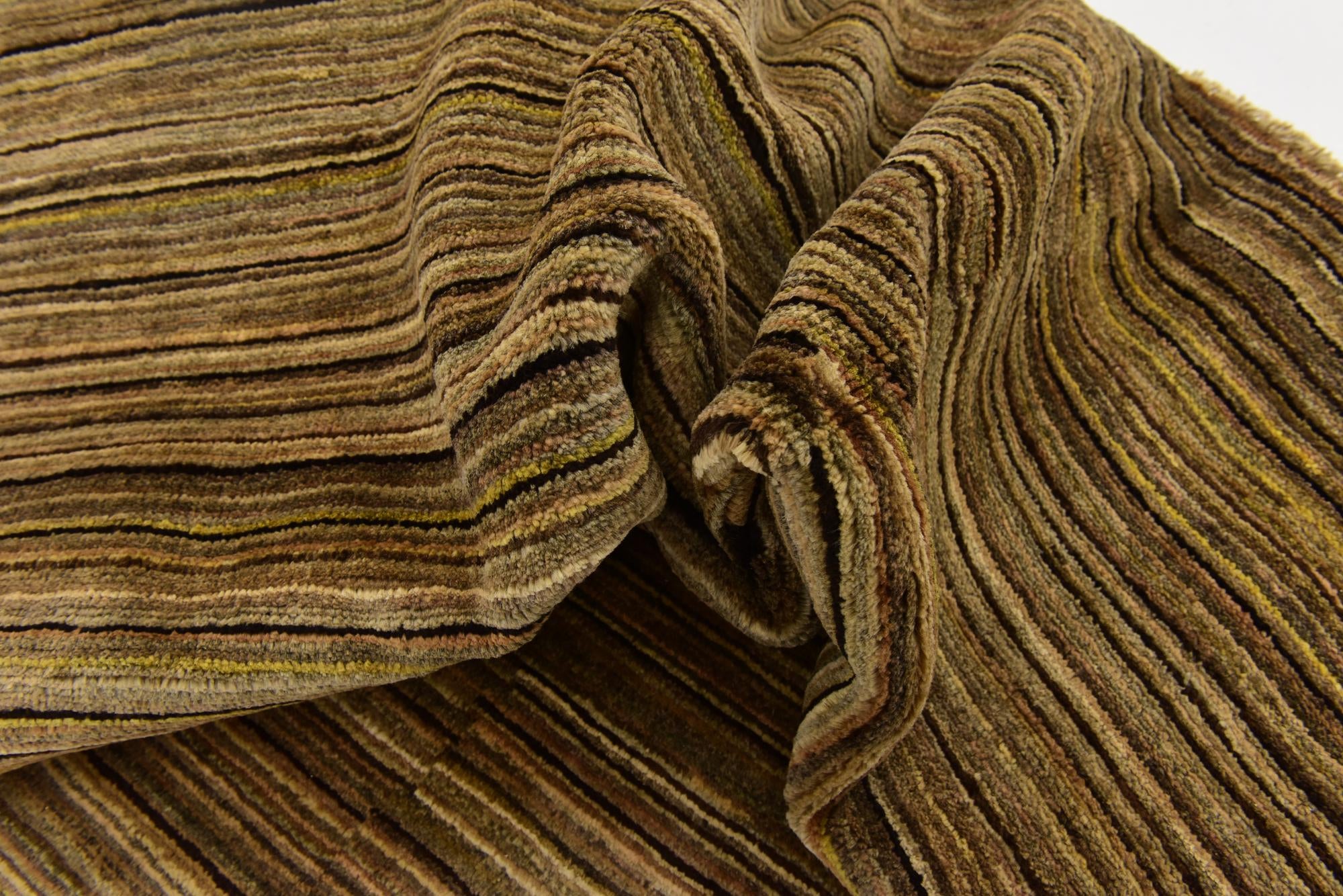 5' 7 x 7' Hand Knotted Modern Ziegler Rug