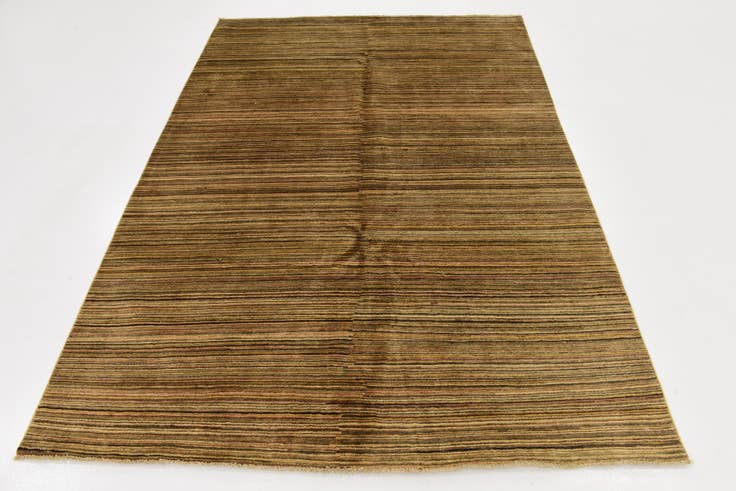 Detail image of 5' 7 x 7' Hand Knotted Modern Ziegler Rug