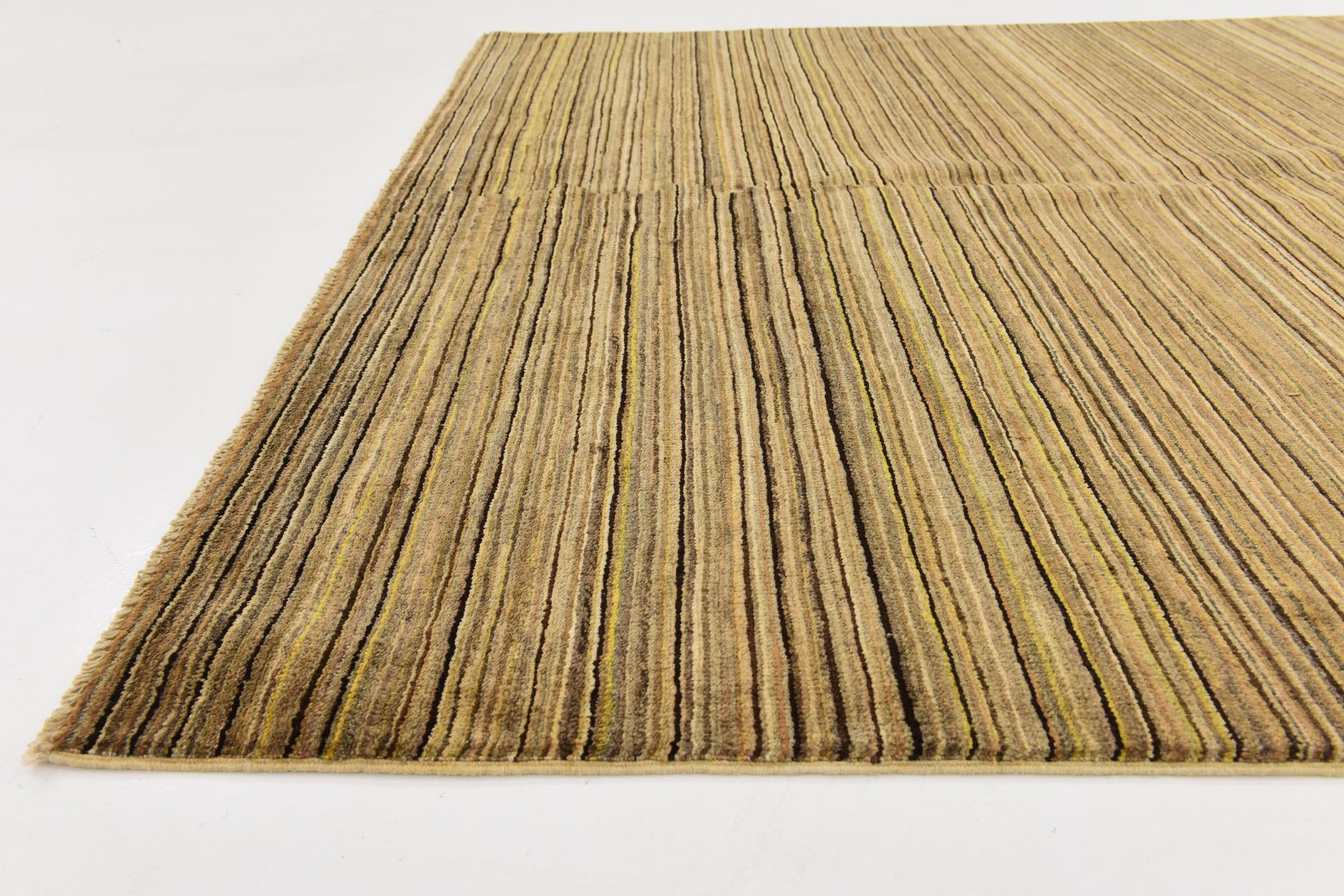 5' 7 x 7' Hand Knotted Modern Ziegler Rug