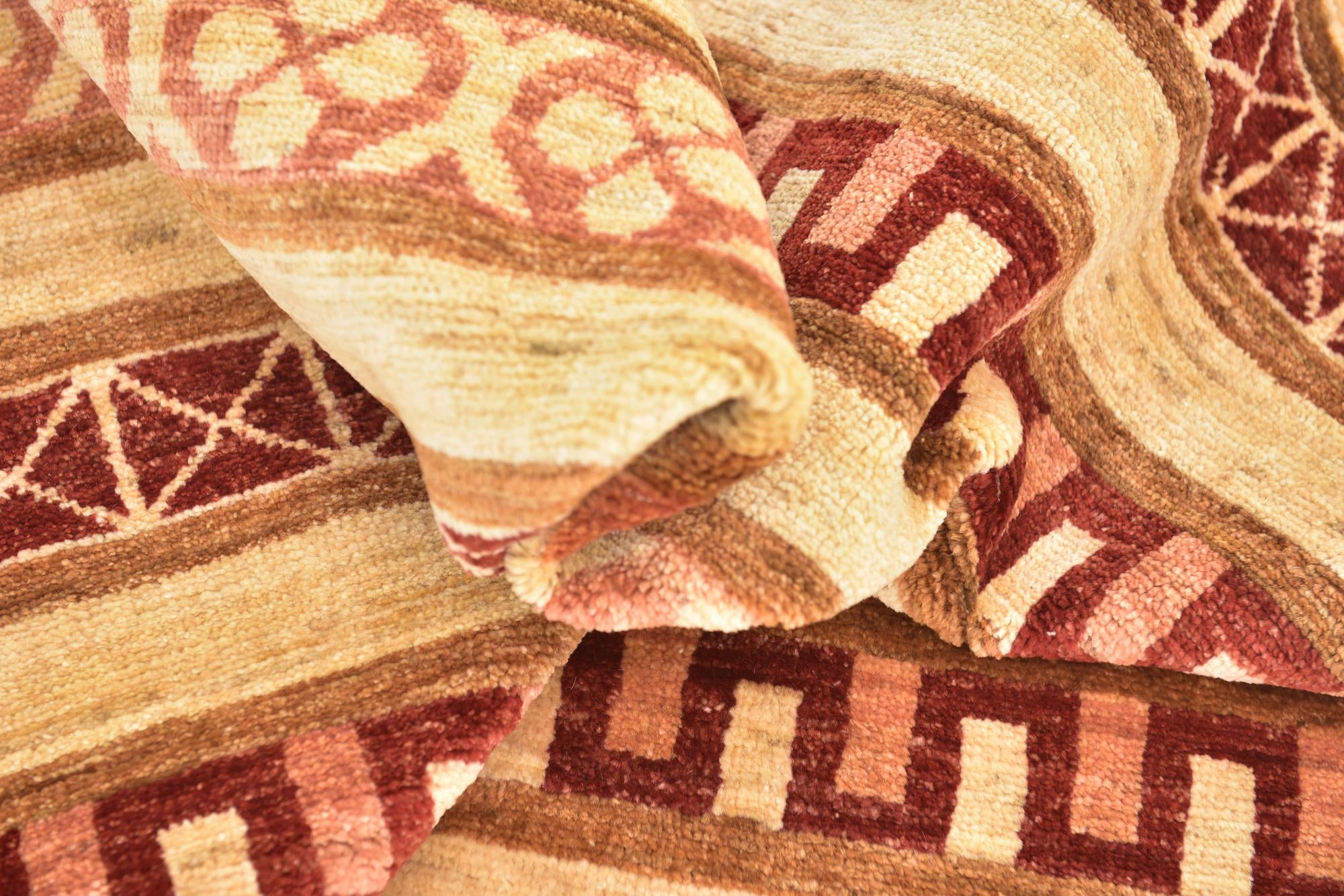 5' 9 x 8' 10 Hand Knotted Modern Ziegler Rug