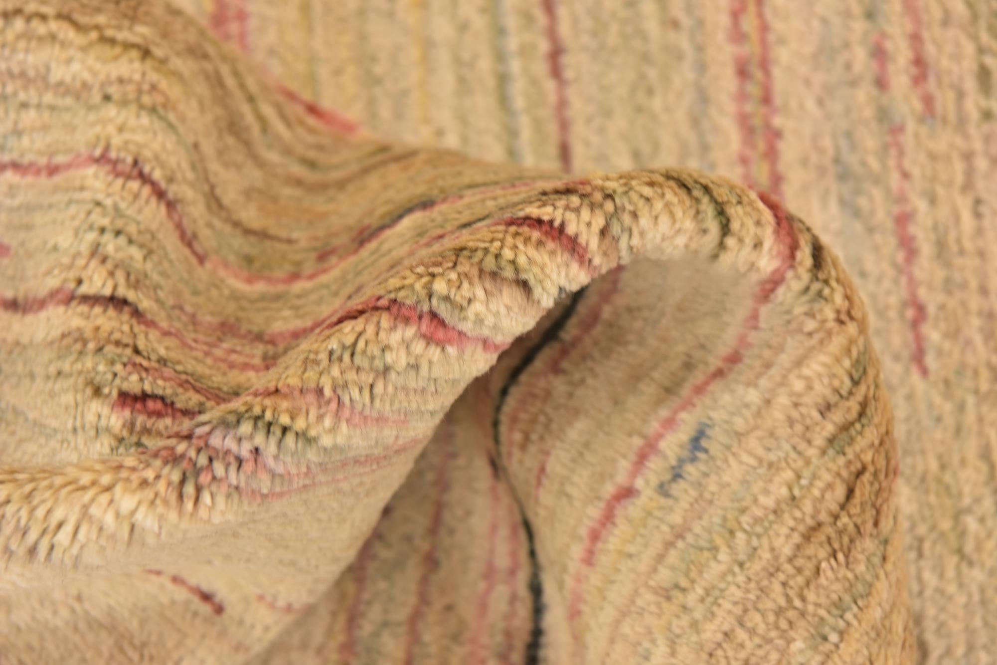 3' 5 x 4' 9 Hand Knotted Modern Ziegler Rug