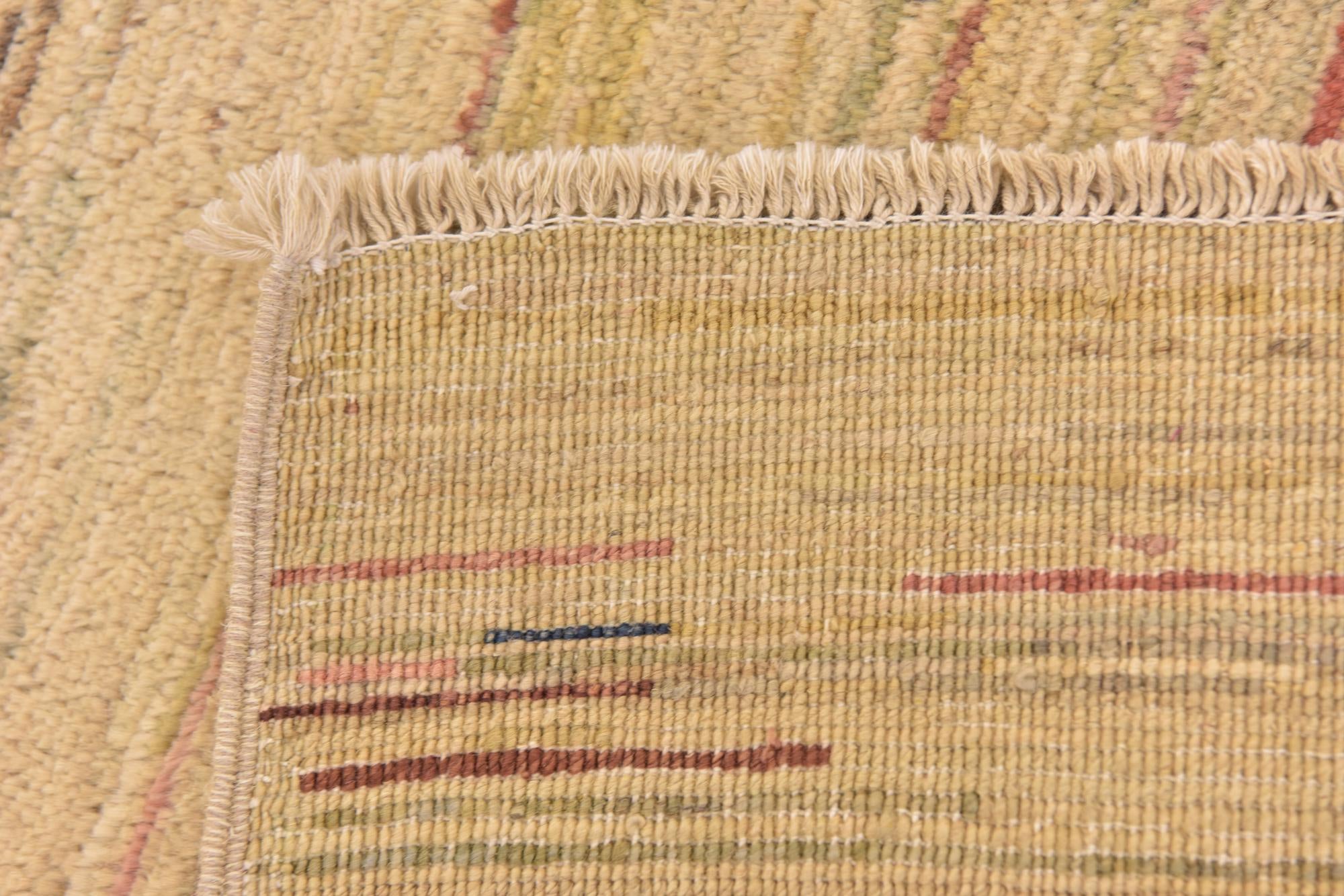 3' 5 x 4' 9 Hand Knotted Modern Ziegler Rug