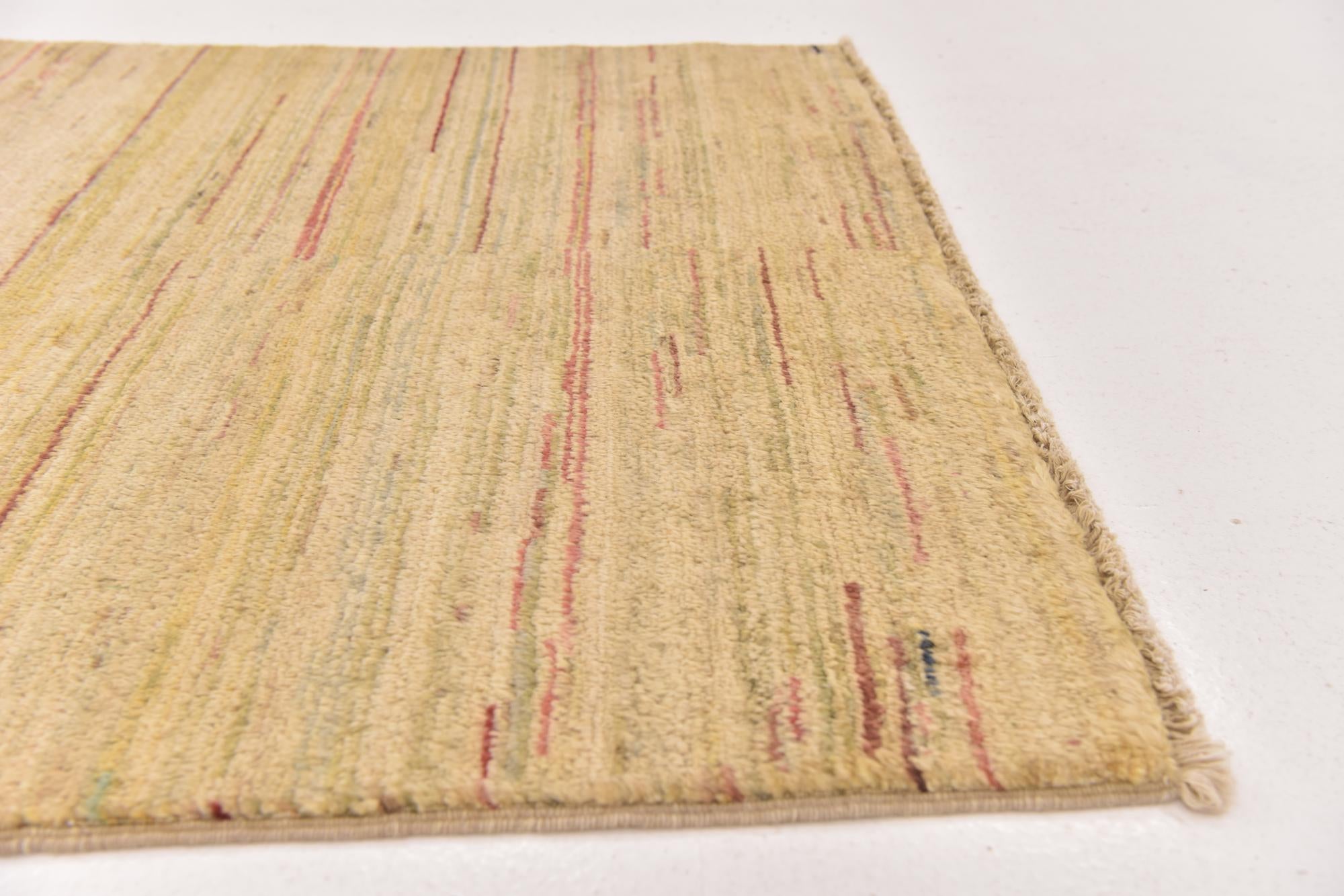 3' 5 x 4' 9 Hand Knotted Modern Ziegler Rug