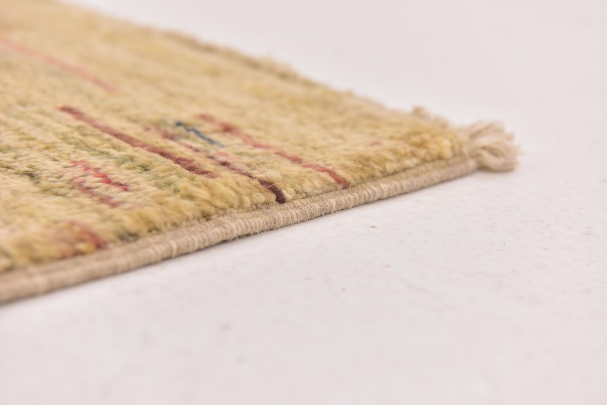 3' 5 x 4' 9 Hand Knotted Modern Ziegler Rug