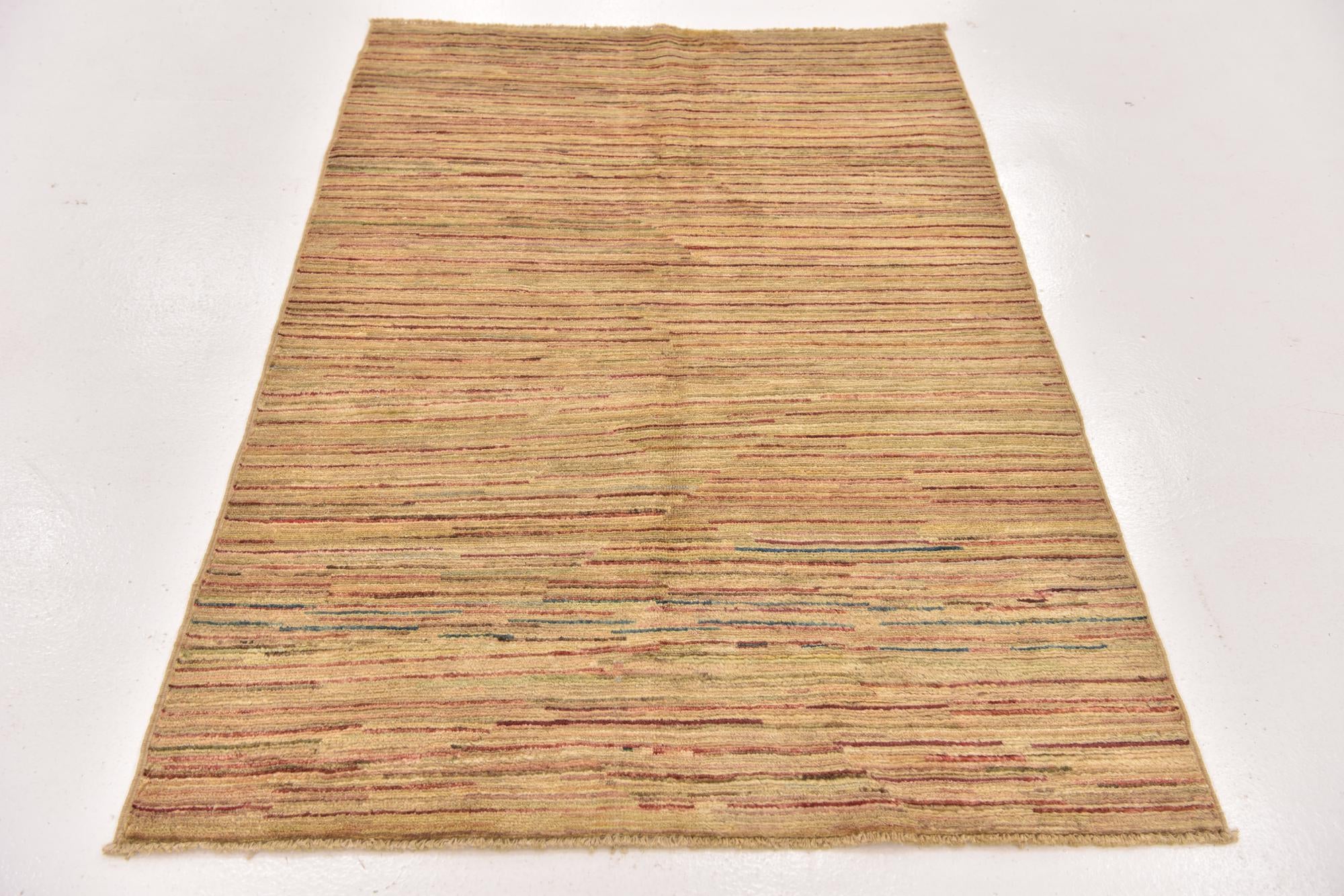 3' 8 x 5' 5 Hand Knotted Modern Ziegler Rug