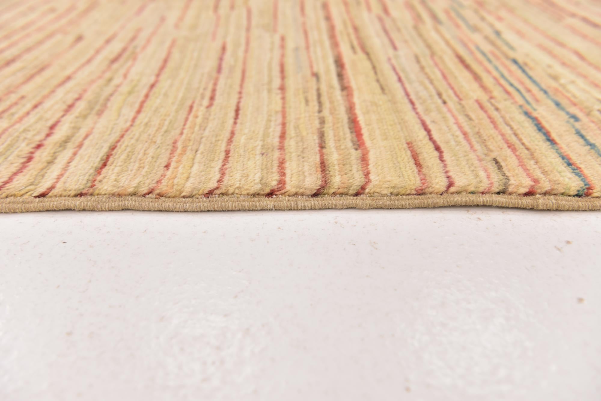 3' 8 x 5' 5 Hand Knotted Modern Ziegler Rug