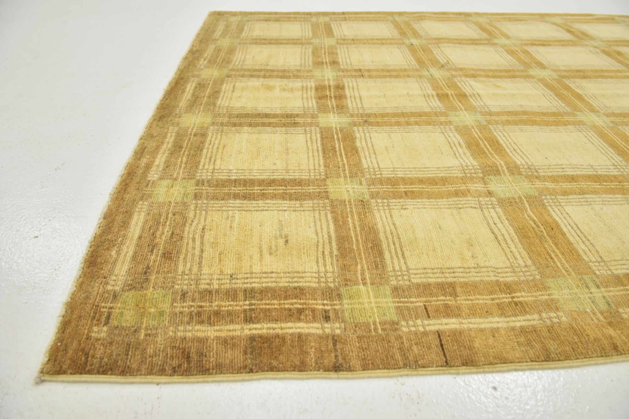 4' 7 x 6' 6 Hand Knotted Modern Ziegler Rug