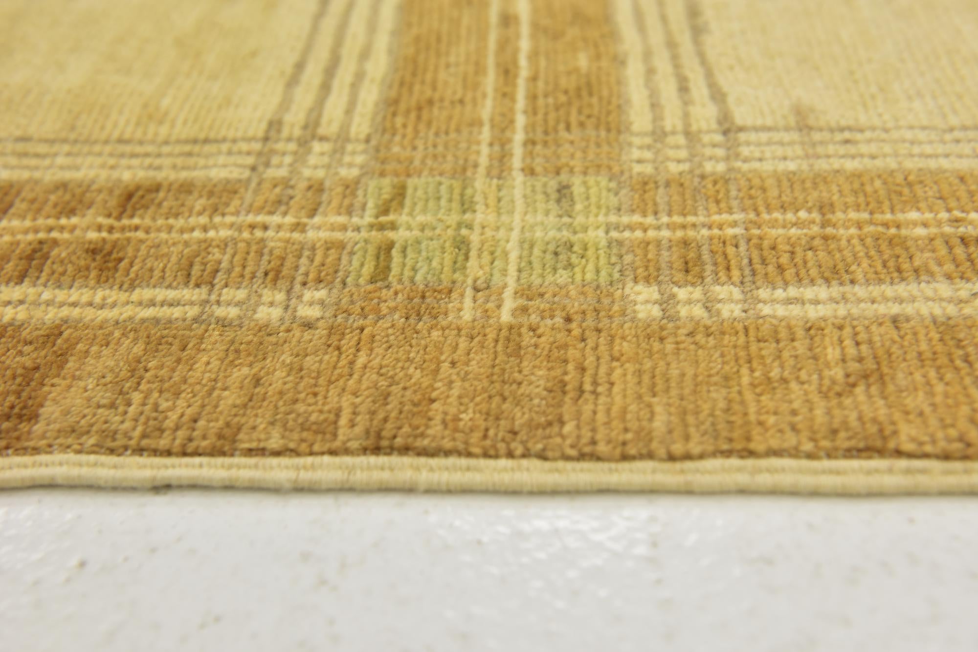 4' 7 x 6' 6 Hand Knotted Modern Ziegler Rug