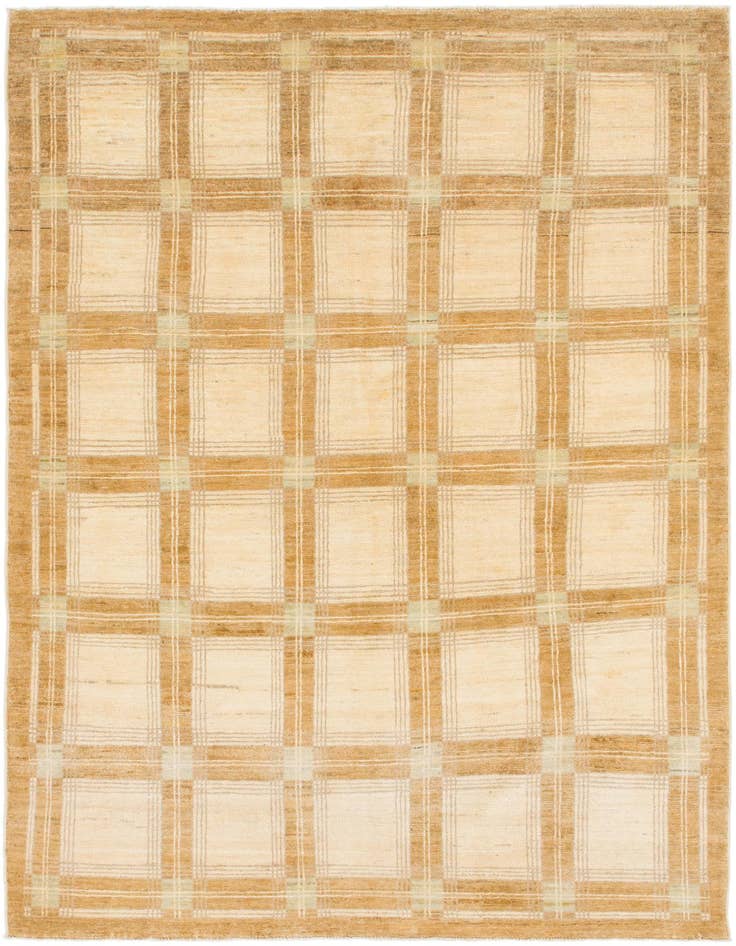 Detail image of 4' 7 x 6' 6 Hand Knotted Modern Ziegler Rug