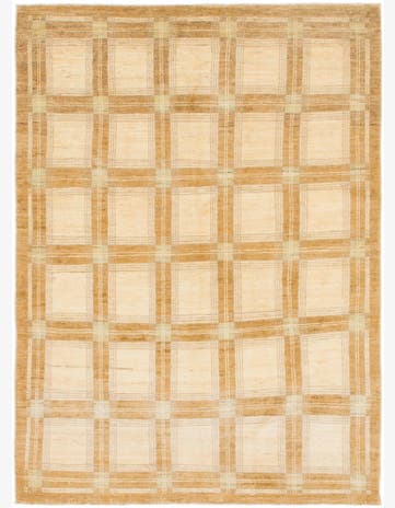 4' 7 x 6' 6 Hand Knotted Modern Ziegler Rug