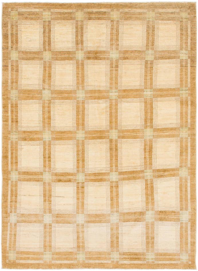 Detail image of 4' 7 x 6' 6 Hand Knotted Modern Ziegler Rug