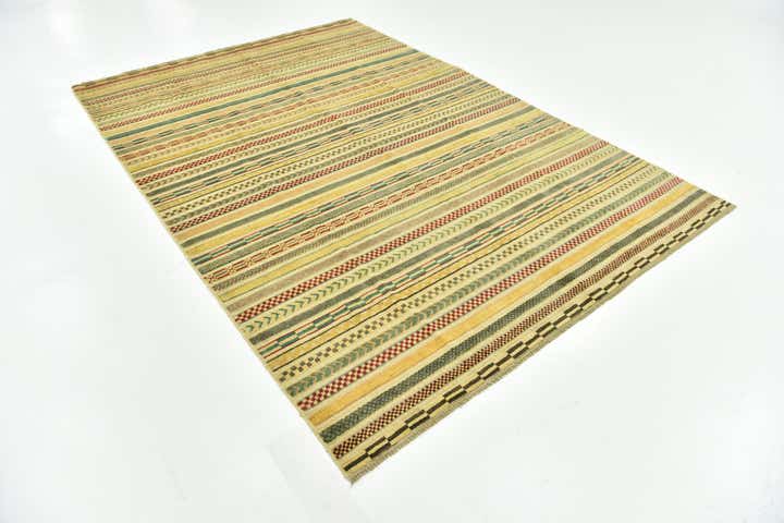 6' 7 x 9' 7 Hand Knotted Modern Ziegler Rug