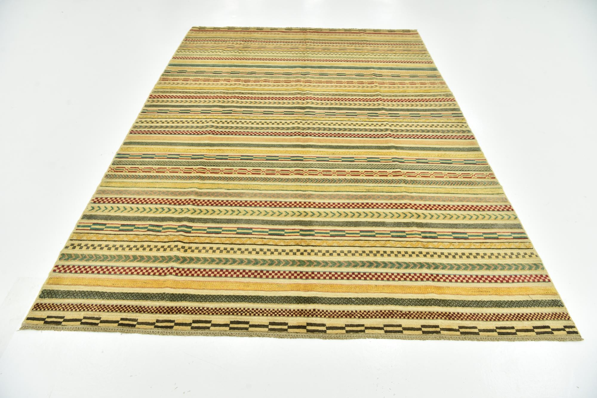 6' 7 x 9' 7 Hand Knotted Modern Ziegler Rug