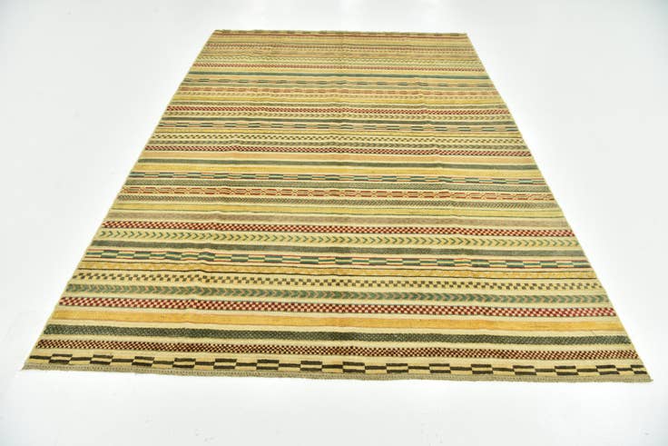 Detail image of 6' 7 x 9' 7 Hand Knotted Modern Ziegler Rug