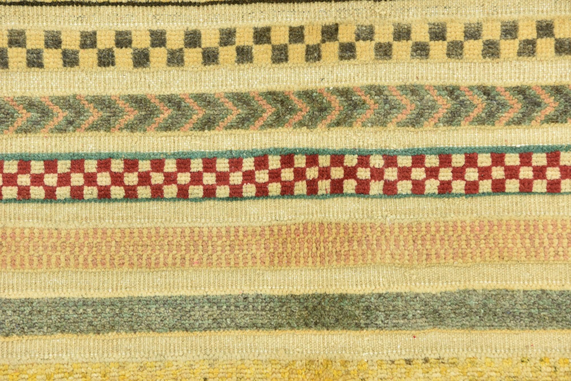 6' 7 x 9' 7 Hand Knotted Modern Ziegler Rug