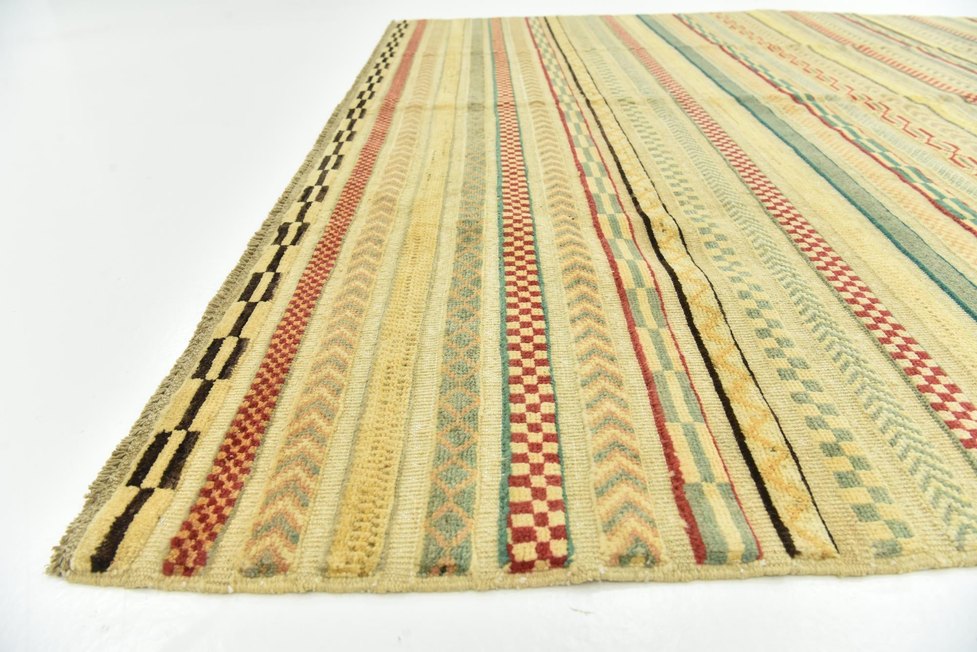 6' 7 x 9' 7 Hand Knotted Modern Ziegler Rug