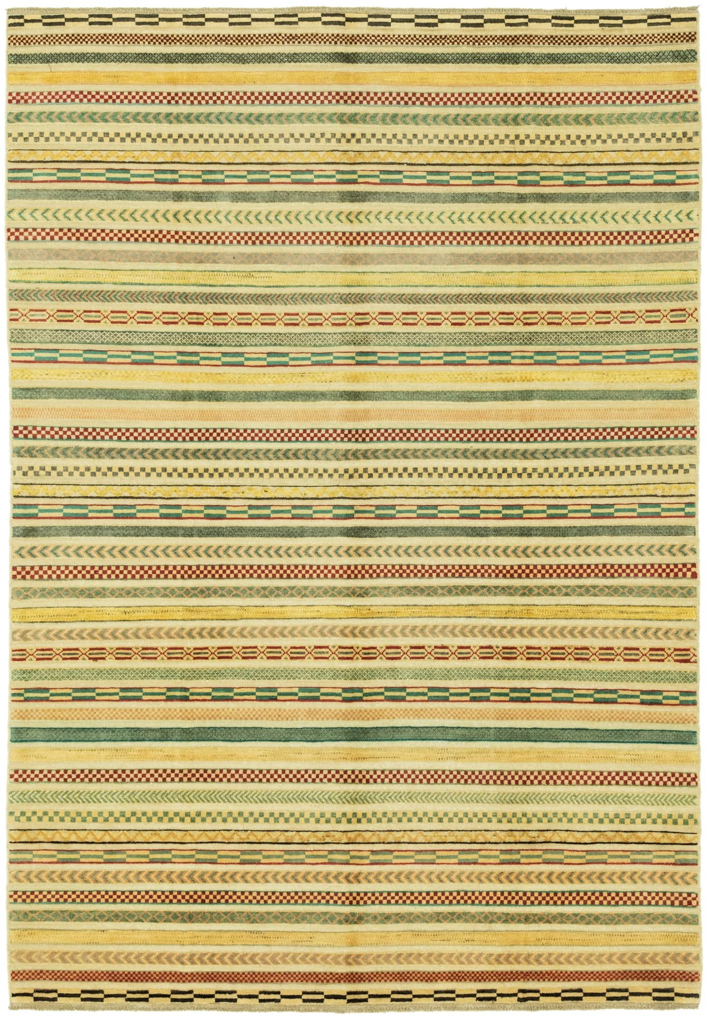6' 7 x 9' 7 Hand Knotted Modern Ziegler Rug