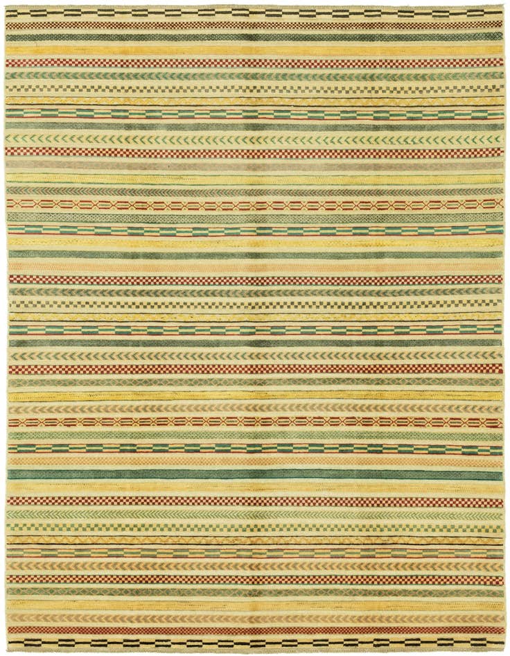 Detail image of 6' 7 x 9' 7 Hand Knotted Modern Ziegler Rug