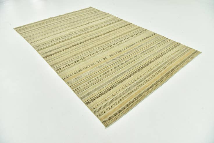 Detail image of 6' 4 x 9' 6 Hand Knotted Modern Ziegler Rug