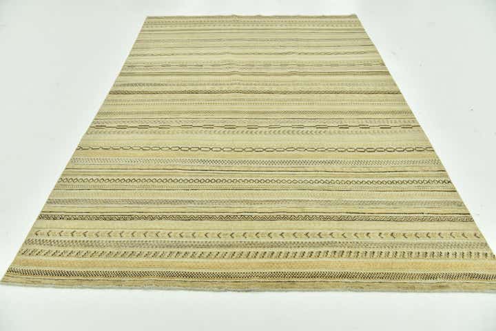 6' 4 x 9' 6 Hand Knotted Modern Ziegler Rug