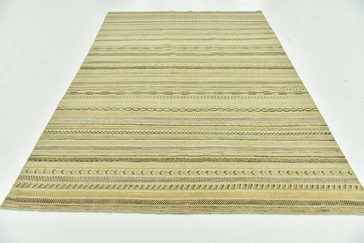 Detail image of 6' 4 x 9' 6 Hand Knotted Modern Ziegler Rug
