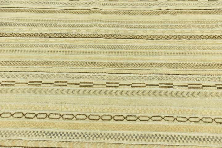 6' 4 x 9' 6 Hand Knotted Modern Ziegler Rug