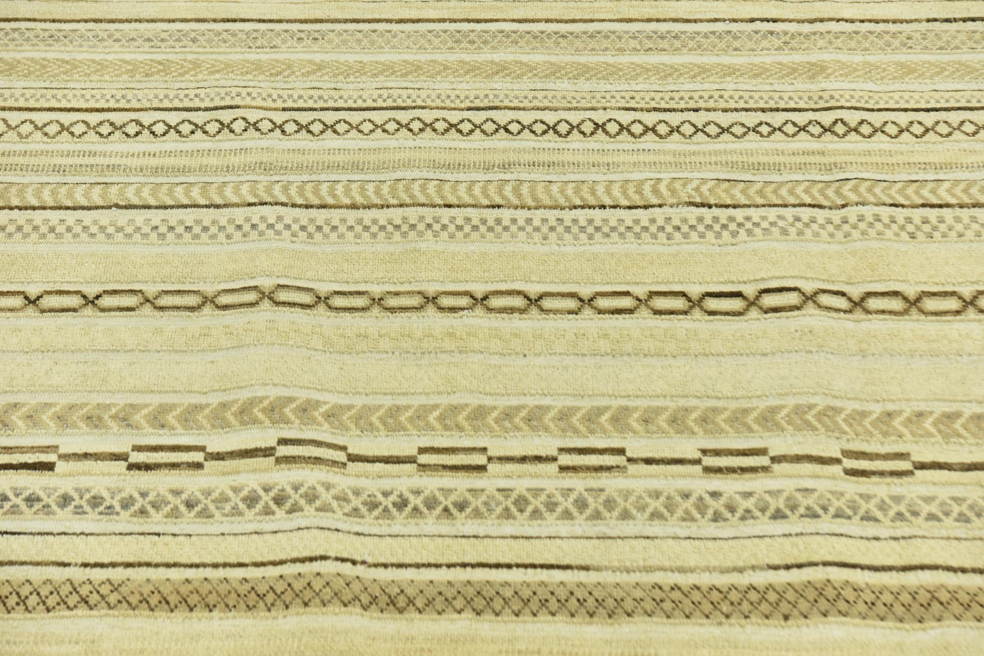 6' 4 x 9' 6 Hand Knotted Modern Ziegler Rug