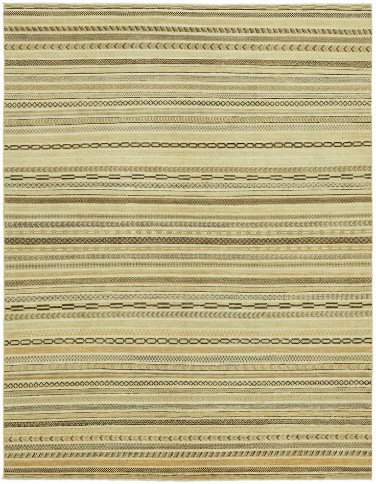 Detail image of 6' 4 x 9' 6 Hand Knotted Modern Ziegler Rug
