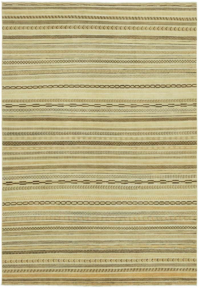 6' 4 x 9' 6 Hand Knotted Modern Ziegler Rug