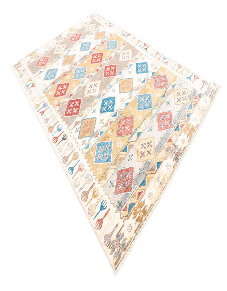 Detail image of 6' 7 x 9' 9  Hand Knotted Modern Ziegler Rug