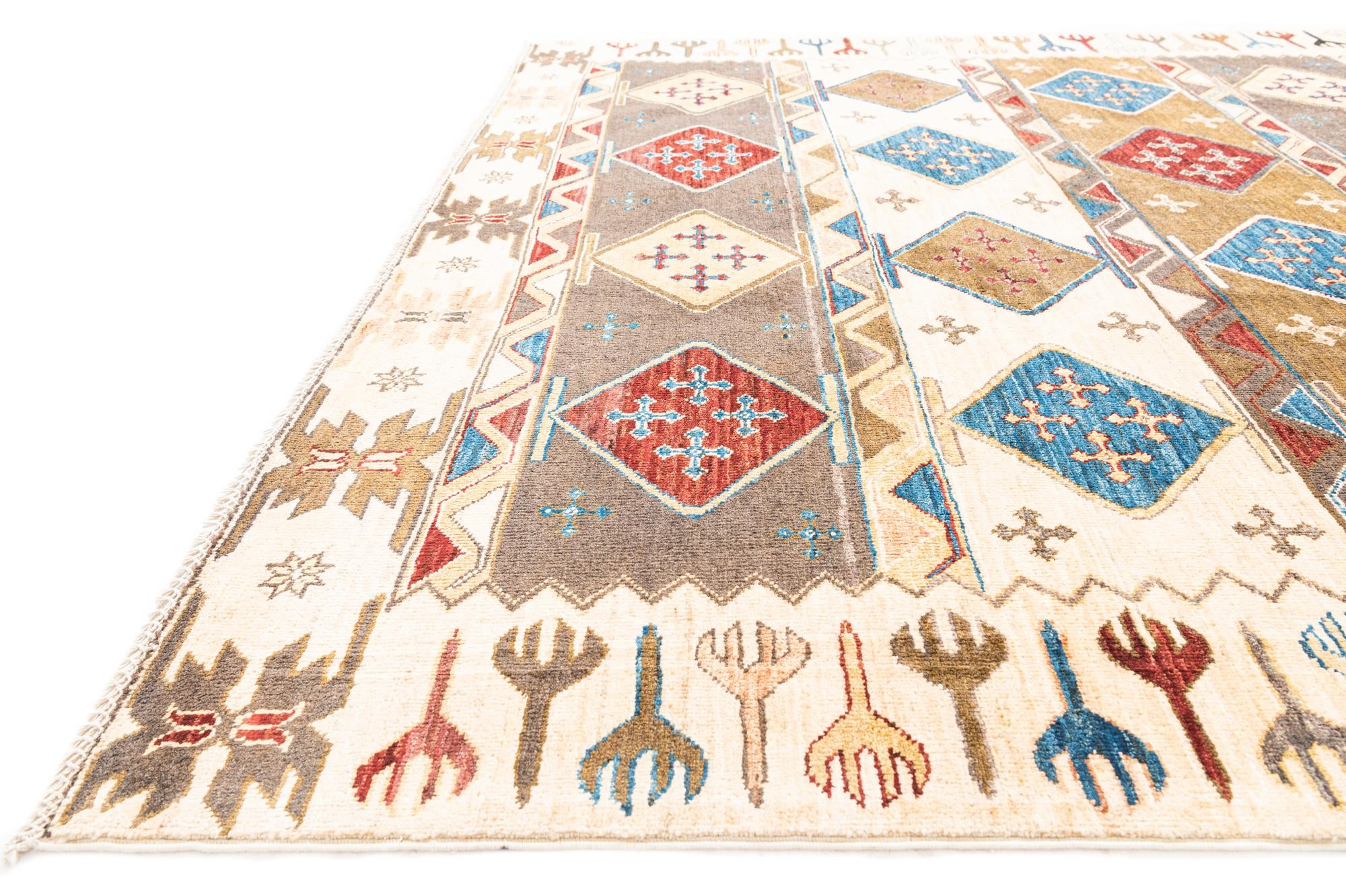 6' 7 x 9' 9 Hand Knotted Modern Ziegler Rug