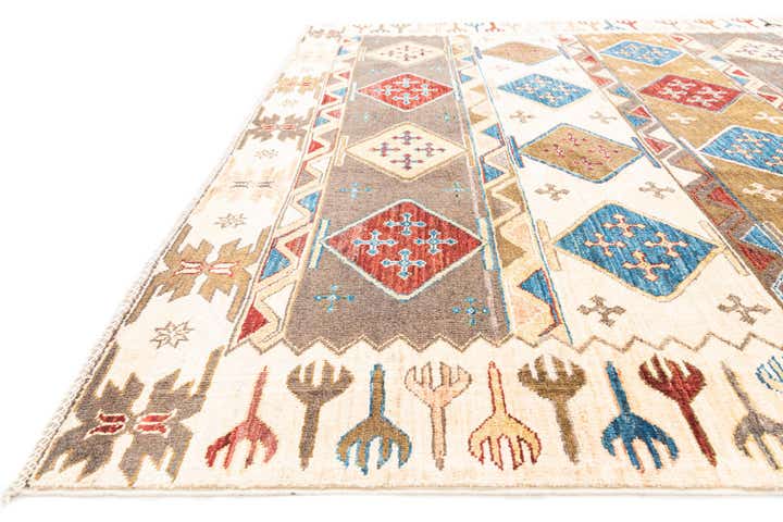 6' 7 x 9' 9 Hand Knotted Modern Ziegler Rug