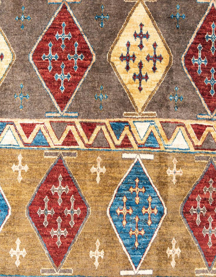 Detail image of 6' 7 x 9' 9 Hand Knotted Modern Ziegler Rug