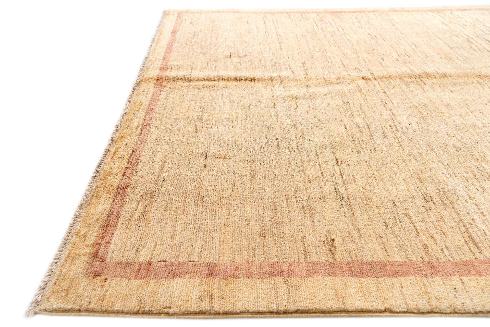 4' 9 x 6' 5 Hand Knotted Modern Ziegler Rug