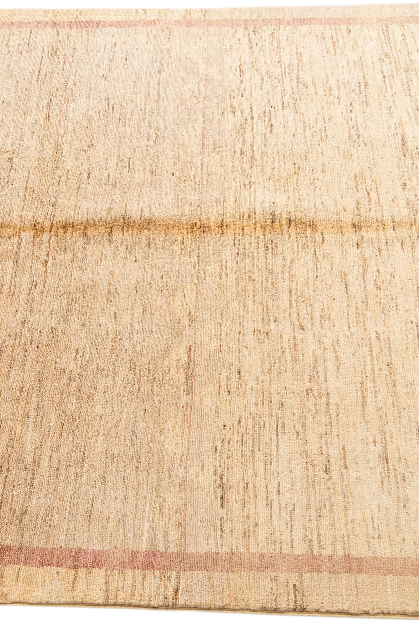 4' 9 x 6' 5 Hand Knotted Modern Ziegler Rug