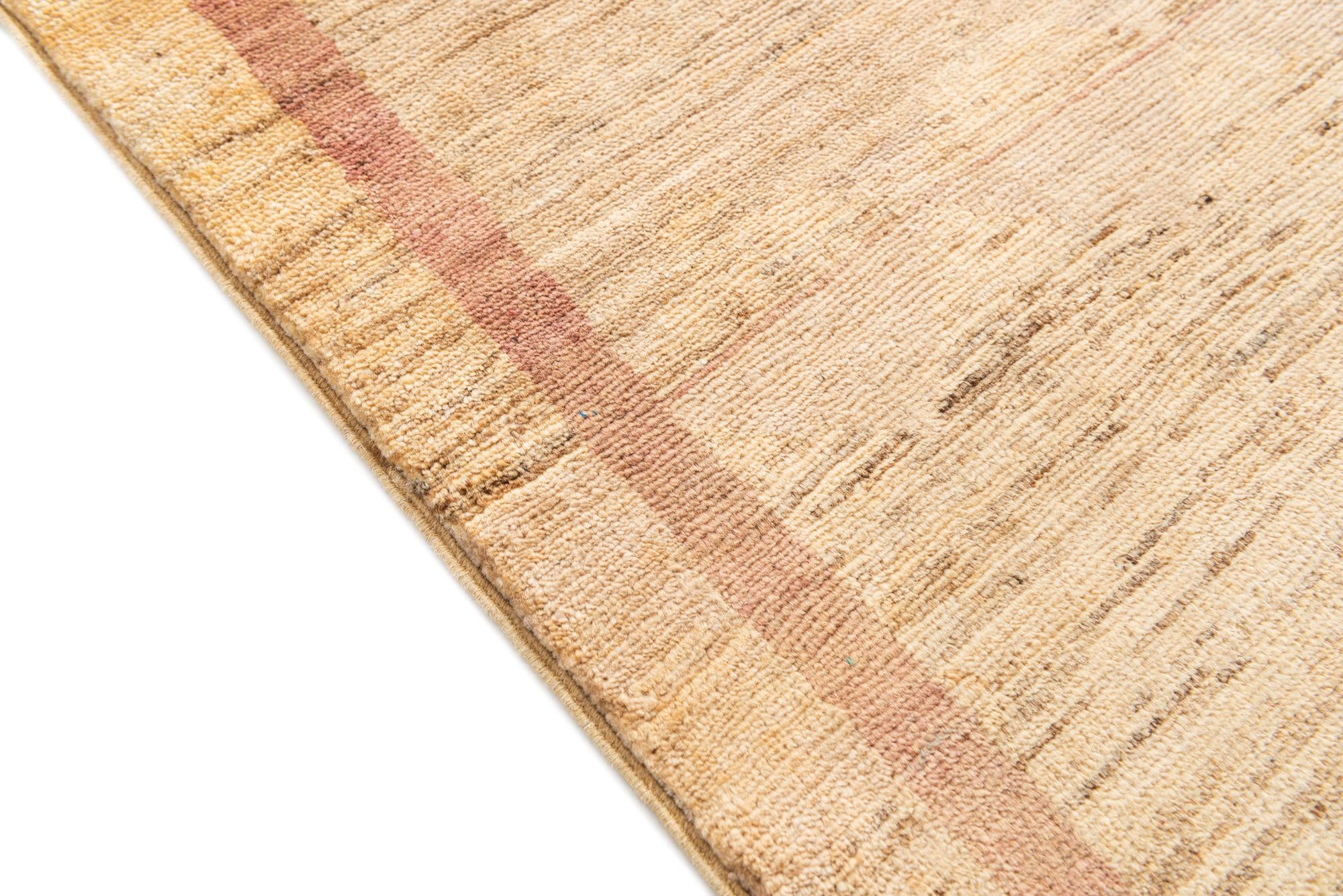 4' 9 x 6' 5 Hand Knotted Modern Ziegler Rug