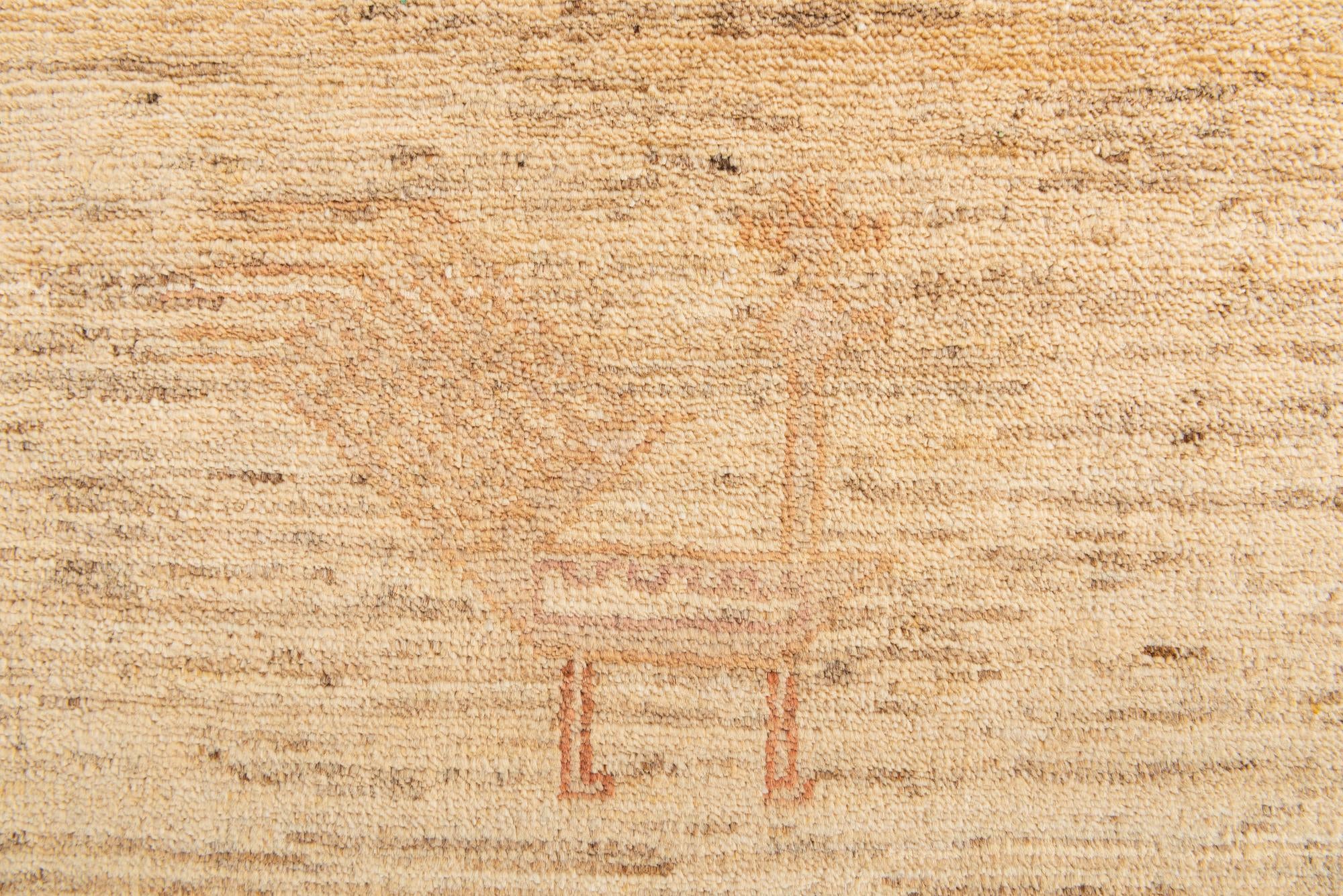 4' 9 x 6' 5 Hand Knotted Modern Ziegler Rug