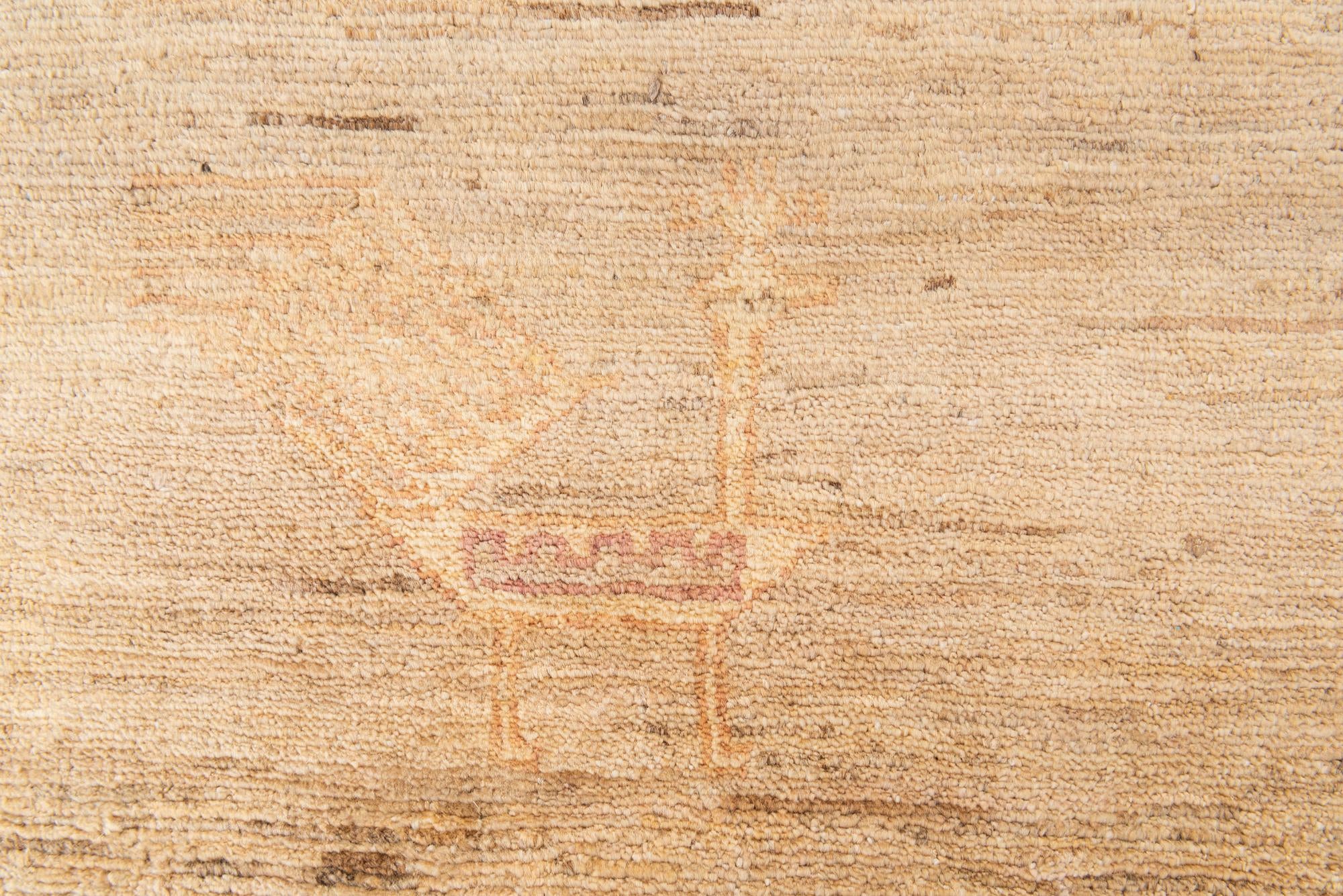 4' 9 x 6' 5 Hand Knotted Modern Ziegler Rug