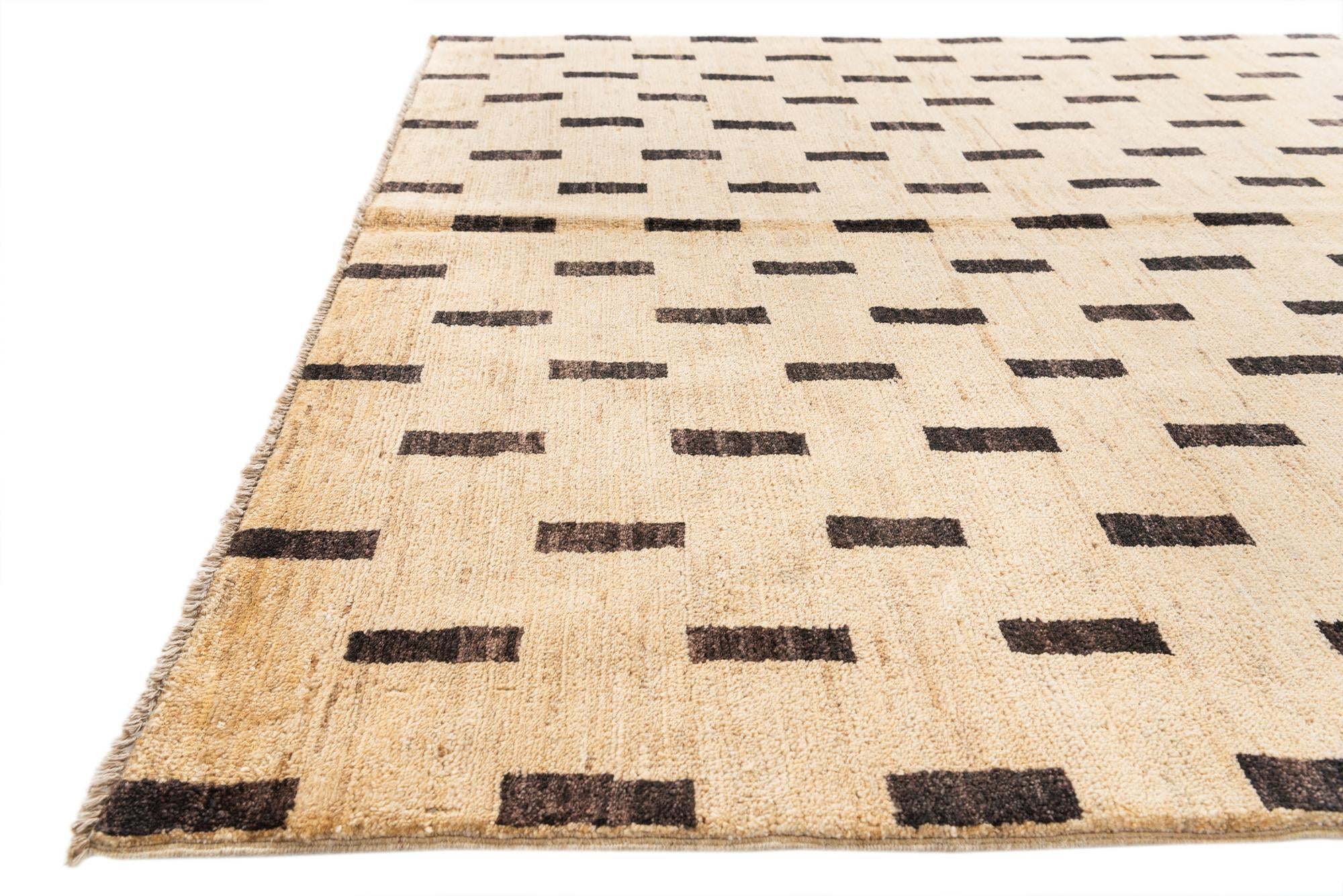 4' 8 x 6' 6 Hand Knotted Modern Ziegler Rug