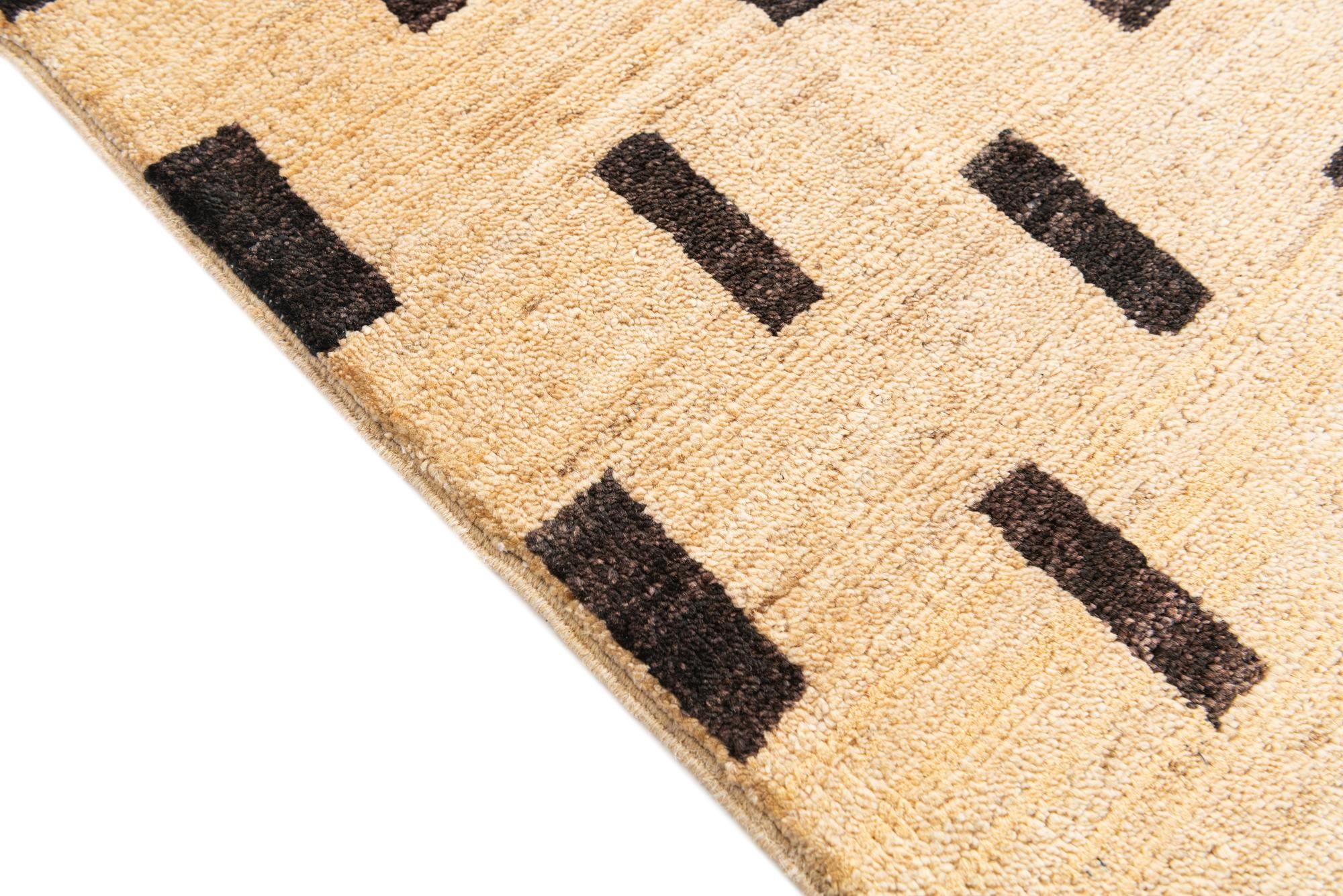 4' 8 x 6' 6 Hand Knotted Modern Ziegler Rug