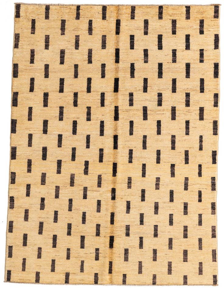 Detail image of 4' 8 x 6' 6 Hand Knotted Modern Ziegler Rug