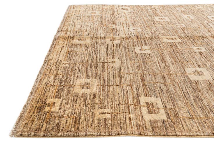 Detail image of 4' x 6' Hand Knotted Modern Ziegler Rug