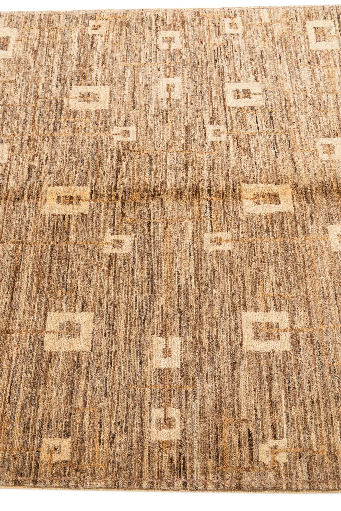 4' x 6' Hand Knotted Modern Ziegler Rug
