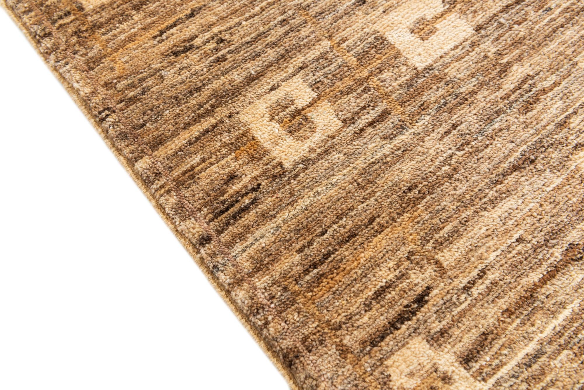 4' x 6' Hand Knotted Modern Ziegler Rug