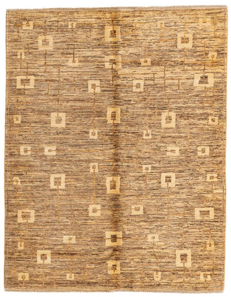 Detail image of 4' x 6' Hand Knotted Modern Ziegler Rug