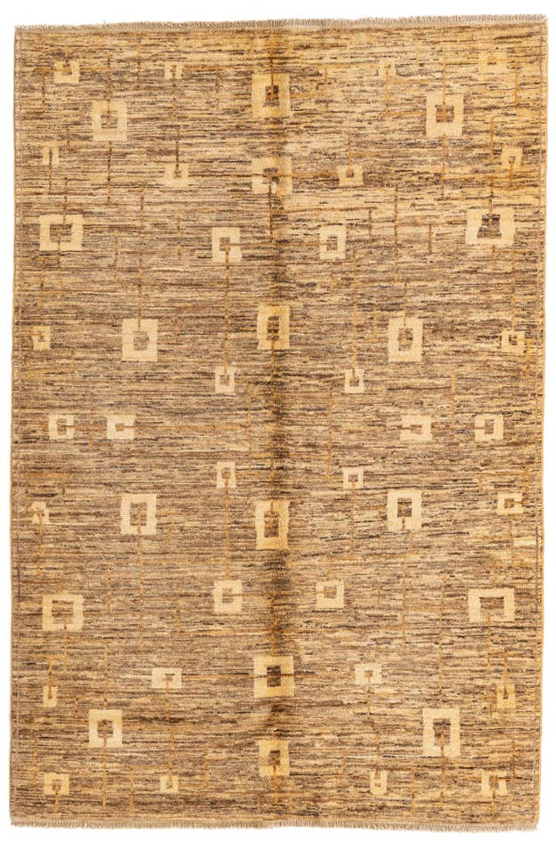 Detail image of 4' x 6' Hand Knotted Modern Ziegler Rug