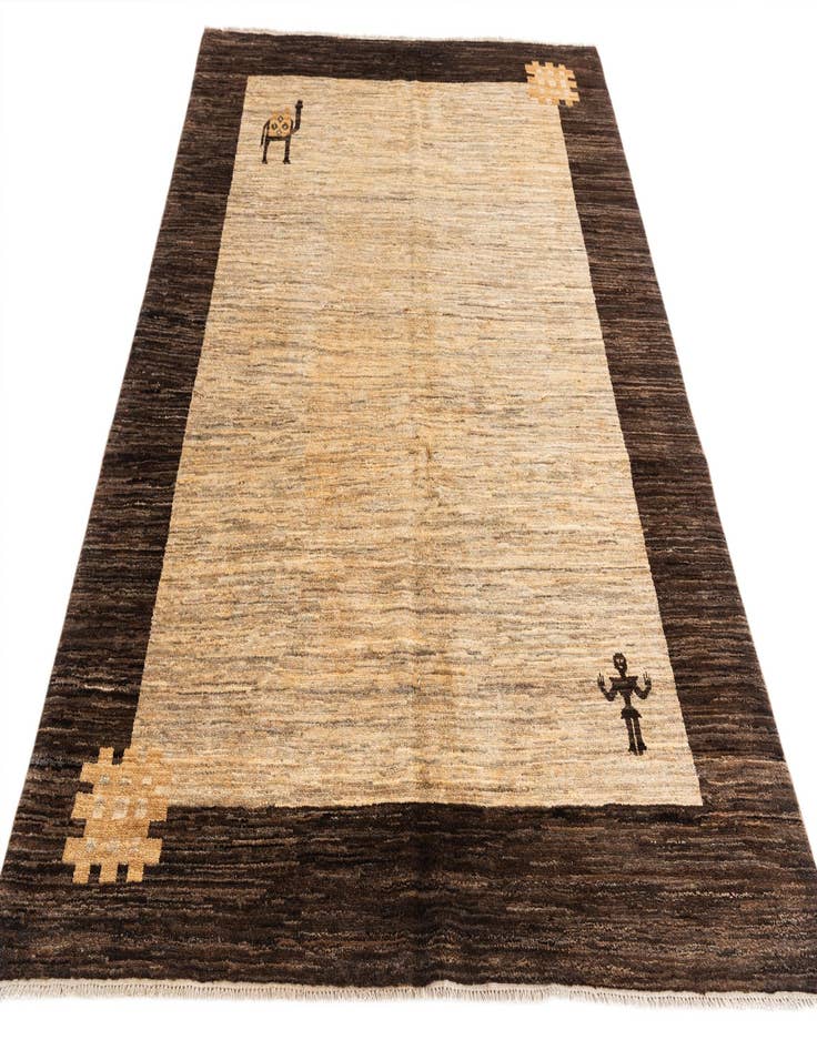 Detail image of 5' x 6' 4 Hand Knotted Modern Ziegler Rug