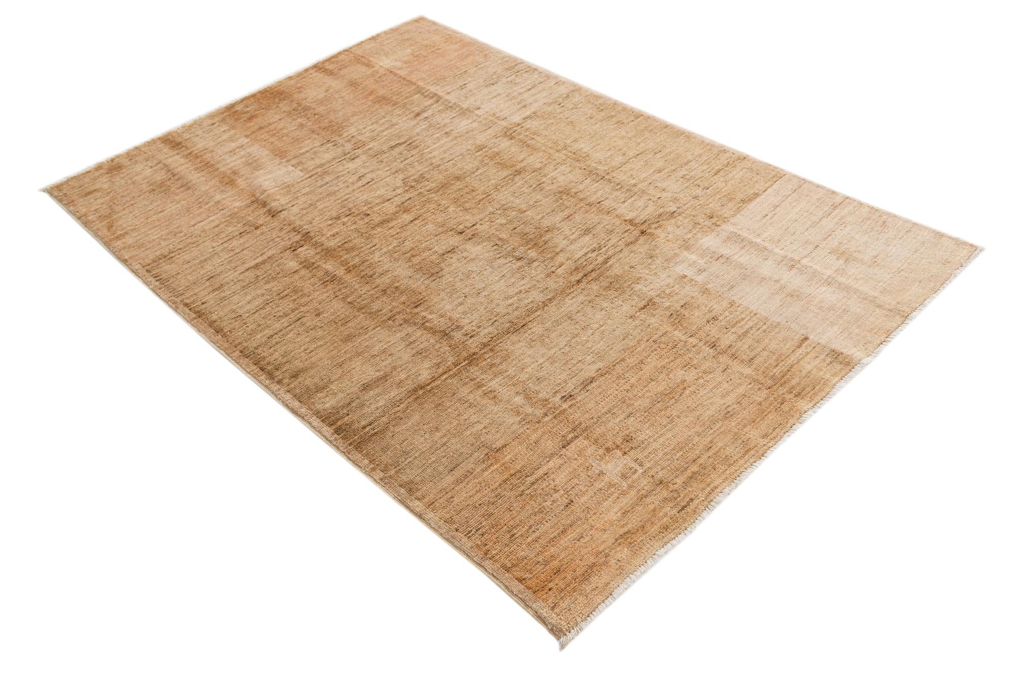4' x 6' Hand Knotted Modern Ziegler Rug