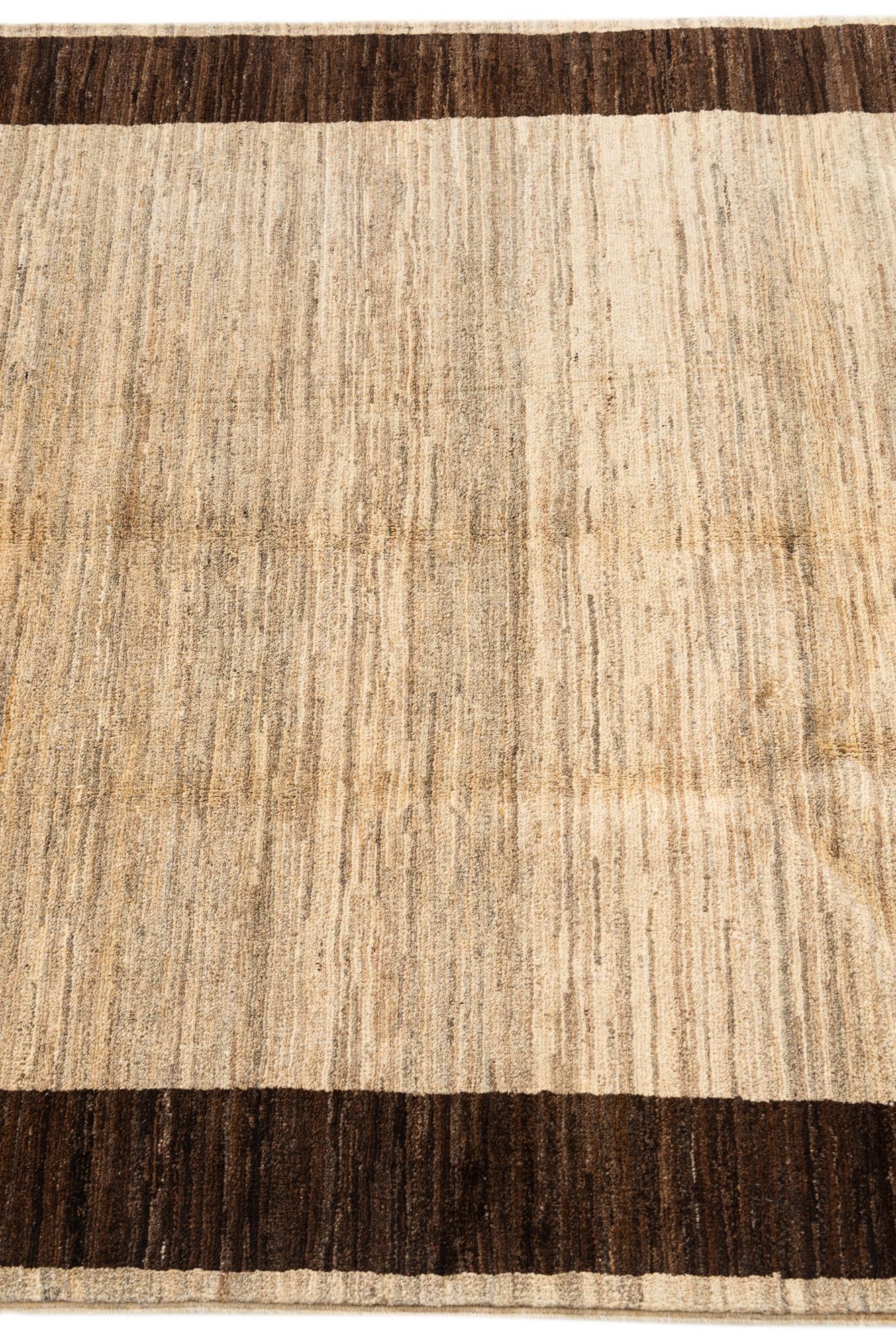 3' 10 x 5' 10 Hand Knotted Modern Ziegler Rug