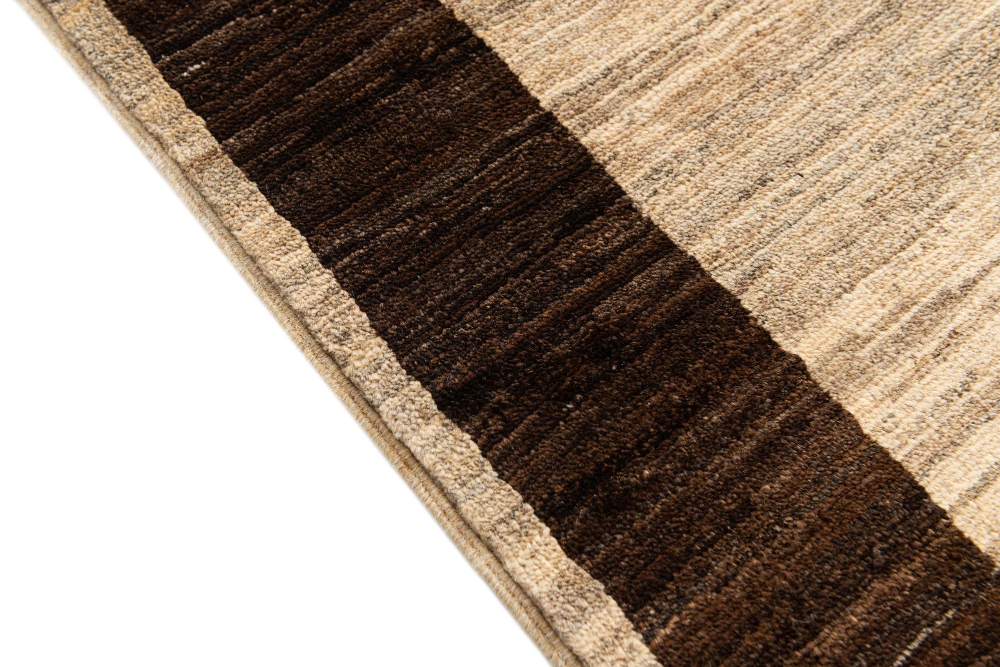 3' 10 x 5' 10 Hand Knotted Modern Ziegler Rug